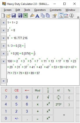 Heavy Duty Calculator